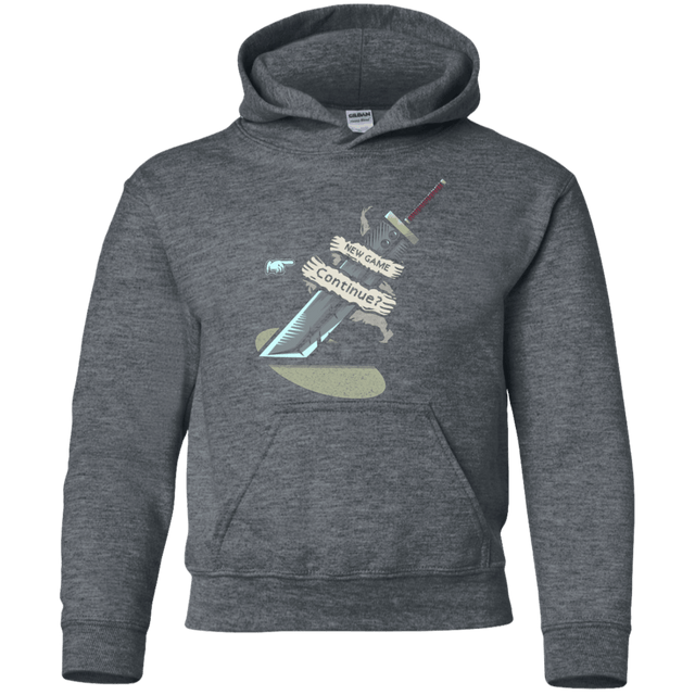 Sweatshirts Dark Heather / YS Continue Youth Hoodie