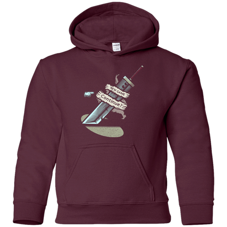 Sweatshirts Maroon / YS Continue Youth Hoodie