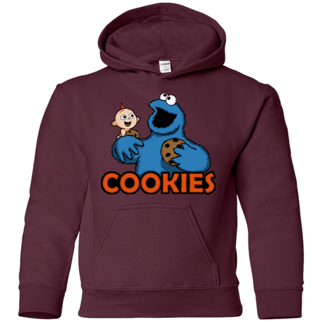 Sweatshirts Maroon / YS Cookies Youth Hoodie