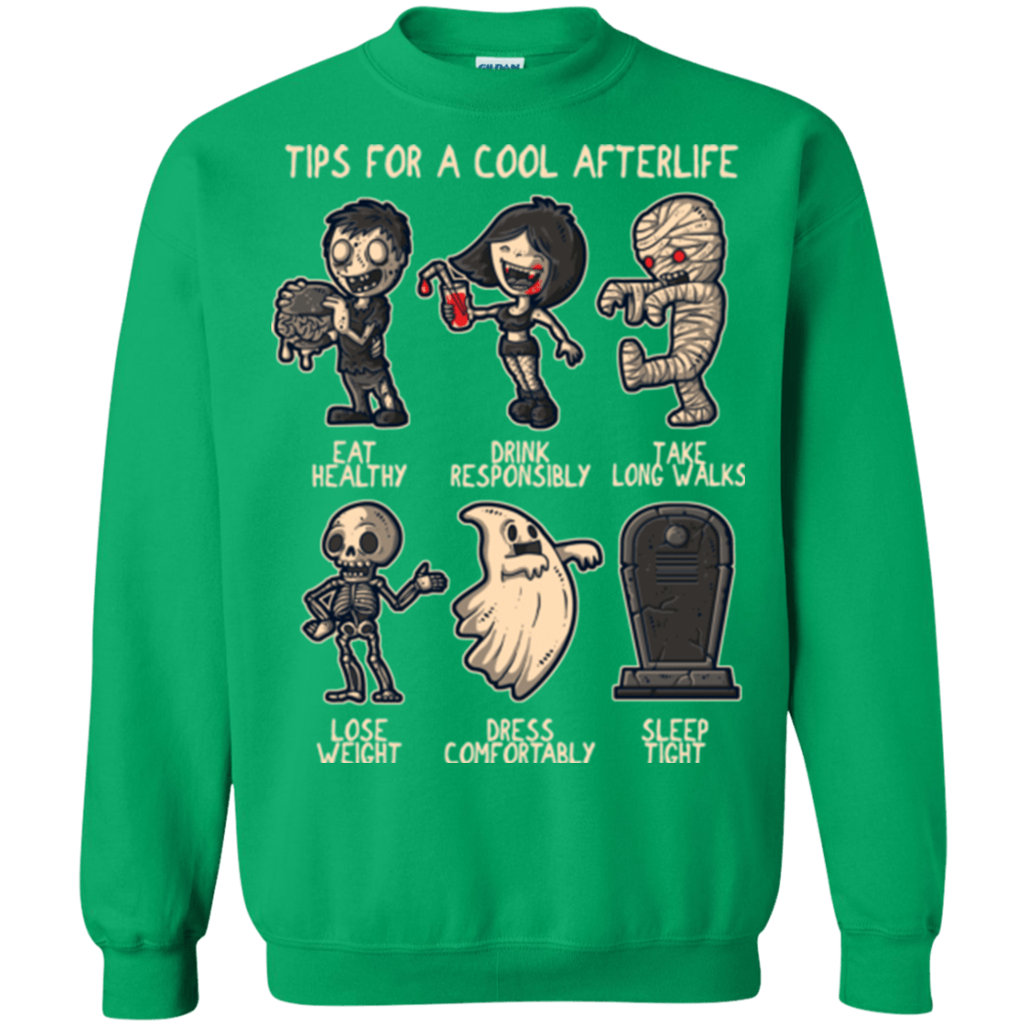 Sweatshirts Irish Green / Small Cool Afterlife Crewneck Sweatshirt