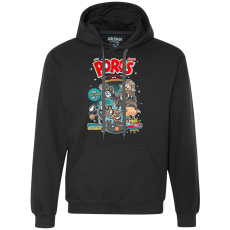 Sweatshirts Black / S Corn Porgs Premium Fleece Hoodie