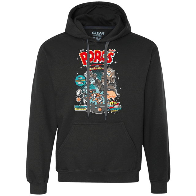 Sweatshirts Black / S Corn Porgs Premium Fleece Hoodie