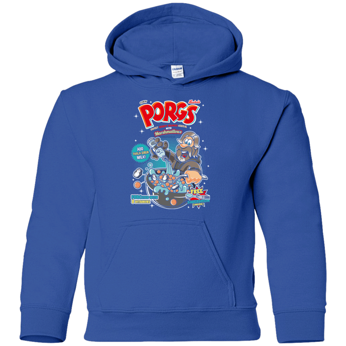Sweatshirts Royal / YS Corn Porgs Youth Hoodie