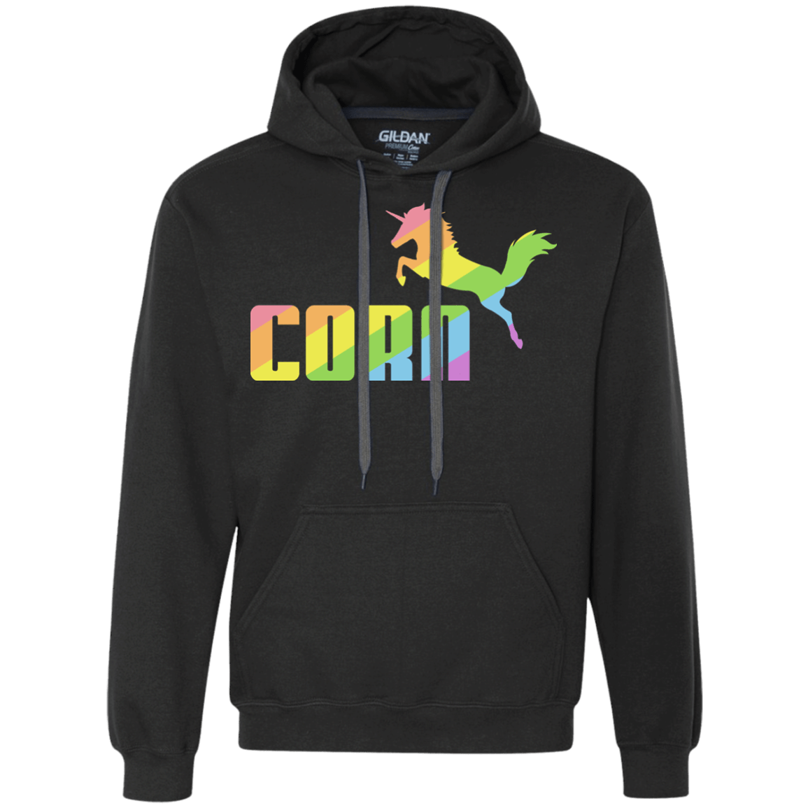 Sweatshirts Black / S Corn Premium Fleece Hoodie
