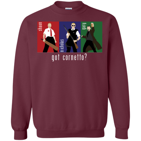 Sweatshirts Maroon / Small Cornetto Crewneck Sweatshirt