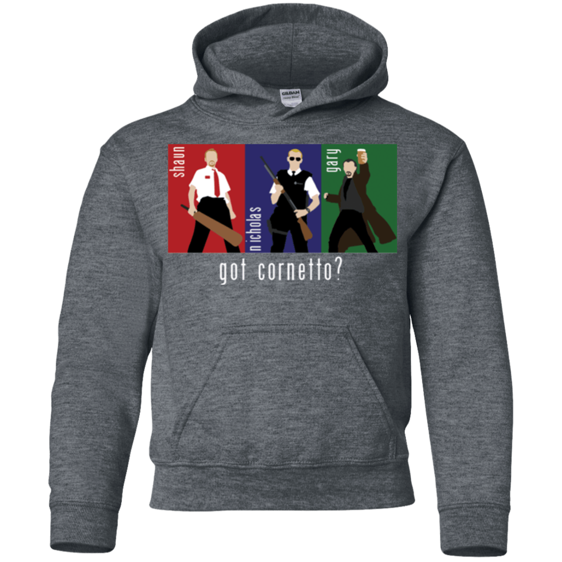 Sweatshirts Dark Heather / YS Cornetto Youth Hoodie