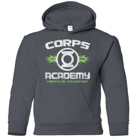 Sweatshirts Charcoal / YS Corps Academy Youth Hoodie