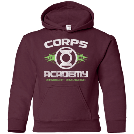 Sweatshirts Maroon / YS Corps Academy Youth Hoodie