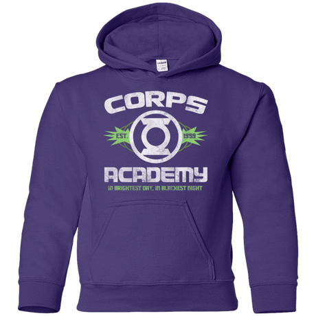 Sweatshirts Purple / YS Corps Academy Youth Hoodie