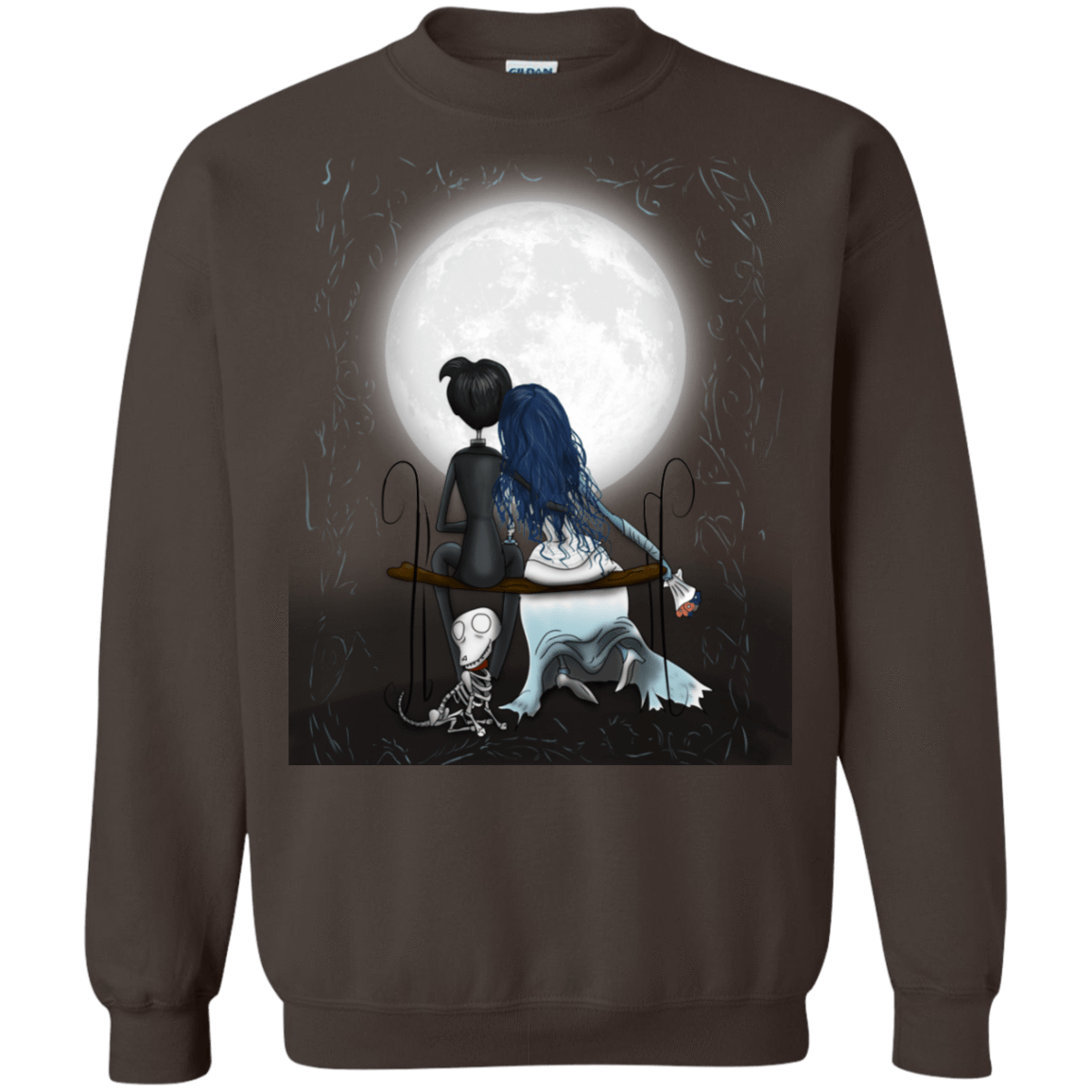 Sweatshirts Dark Chocolate / S Corpse Bride Love Crewneck Sweatshirt