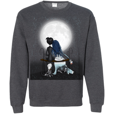 Sweatshirts Dark Heather / S Corpse Bride Love Crewneck Sweatshirt
