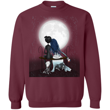 Sweatshirts Maroon / S Corpse Bride Love Crewneck Sweatshirt
