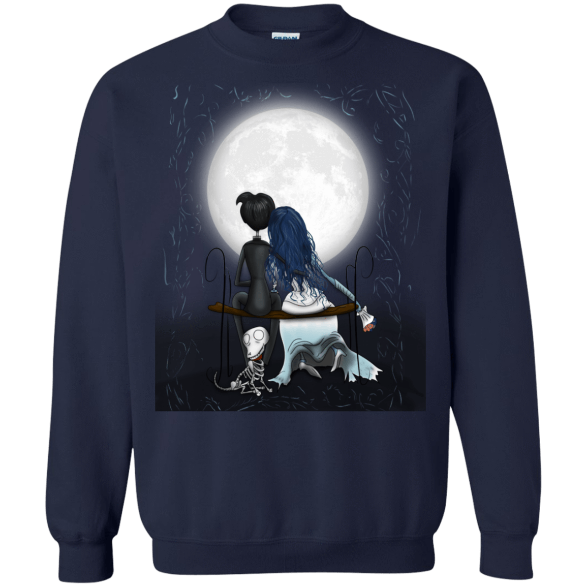 Sweatshirts Navy / S Corpse Bride Love Crewneck Sweatshirt