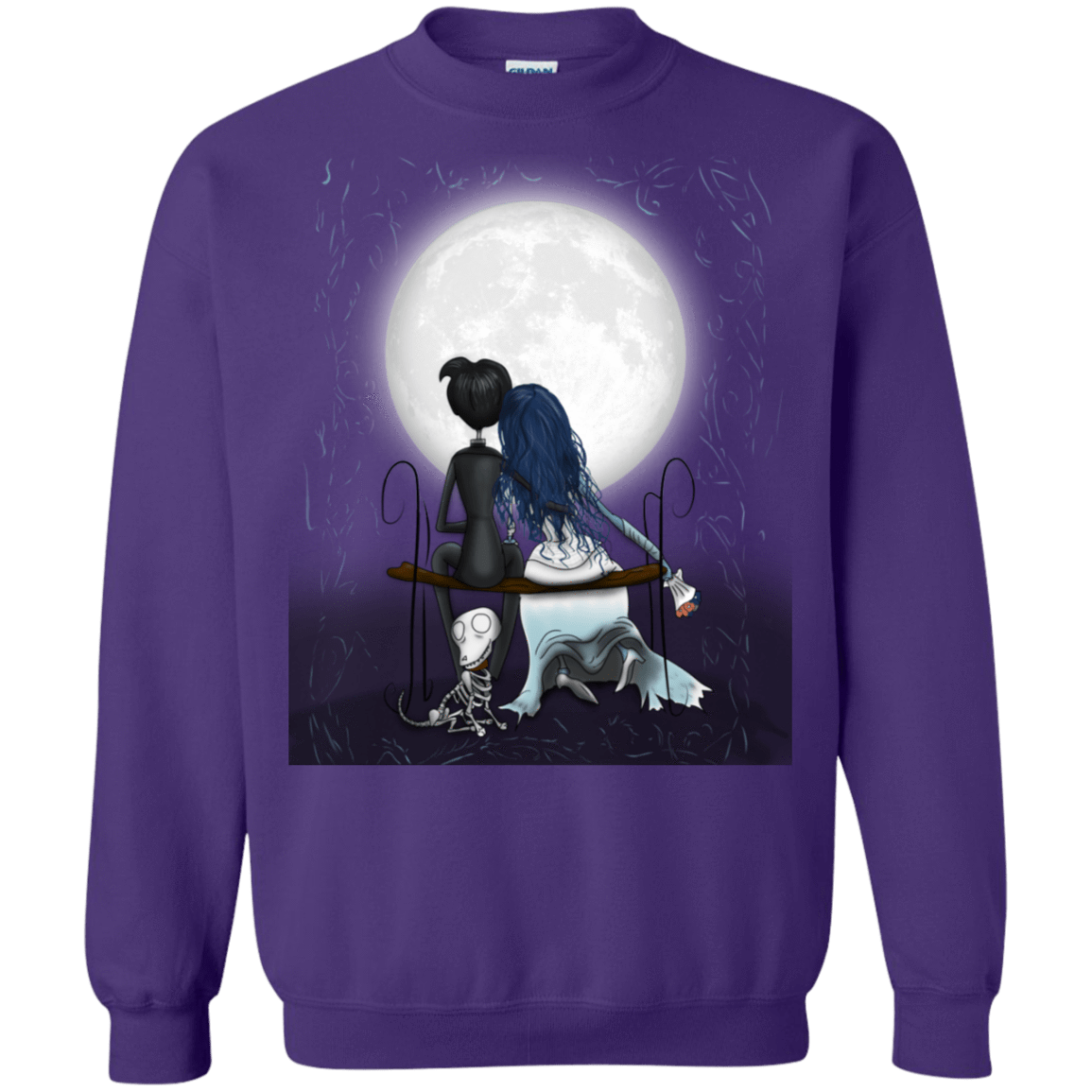 Sweatshirts Purple / S Corpse Bride Love Crewneck Sweatshirt