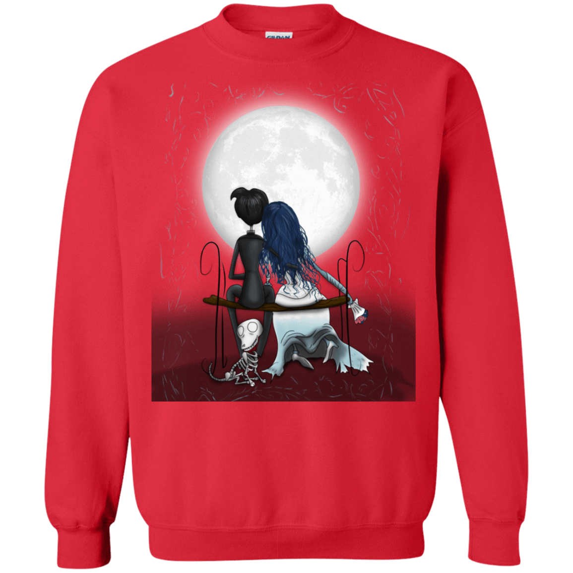 Sweatshirts Red / S Corpse Bride Love Crewneck Sweatshirt