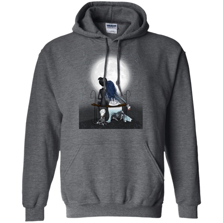 Sweatshirts Dark Heather / S Corpse Bride Love Pullover Hoodie