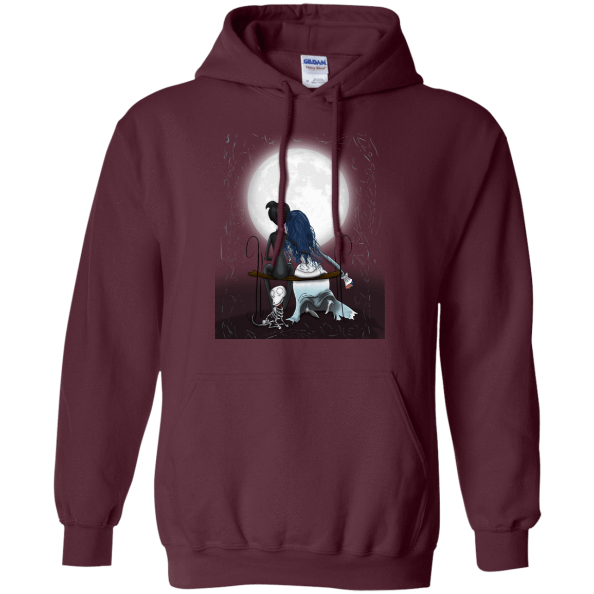 Sweatshirts Maroon / S Corpse Bride Love Pullover Hoodie