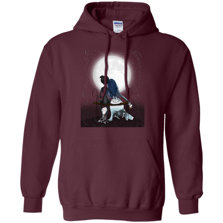 Sweatshirts Maroon / S Corpse Bride Love Pullover Hoodie