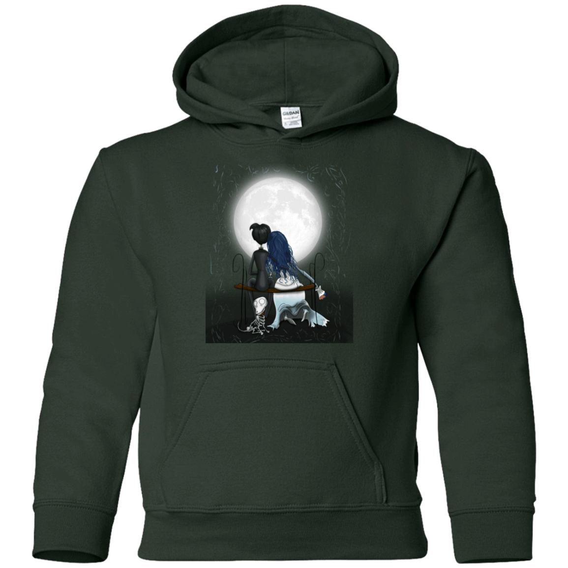 Sweatshirts Forest Green / YS Corpse Bride Love Youth Hoodie