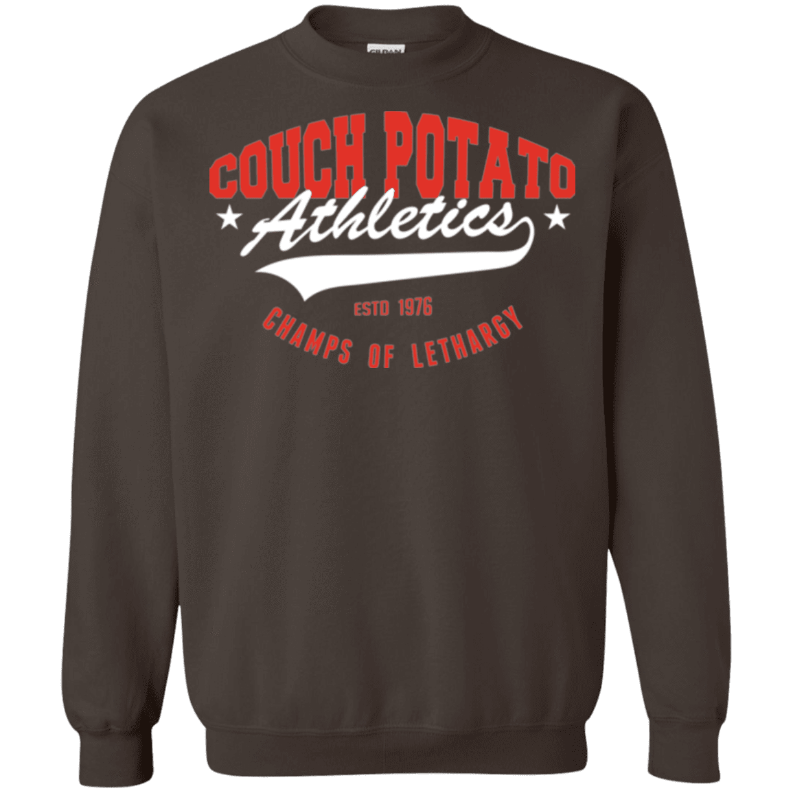 Sweatshirts Dark Chocolate / Small Couch Potato Crewneck Sweatshirt