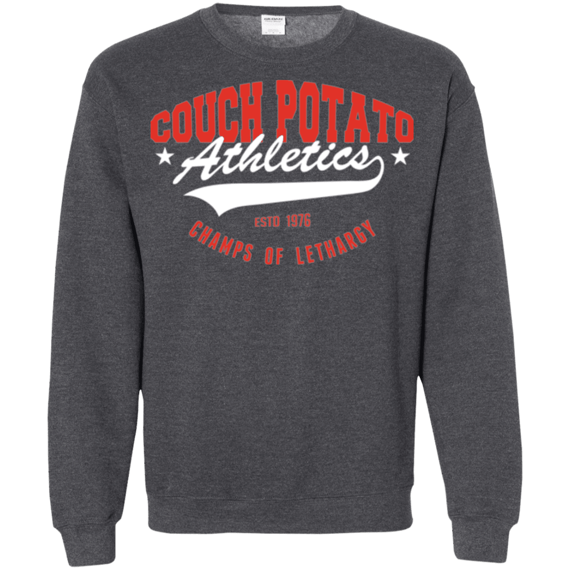 Sweatshirts Dark Heather / Small Couch Potato Crewneck Sweatshirt