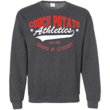 Sweatshirts Dark Heather / Small Couch Potato Crewneck Sweatshirt