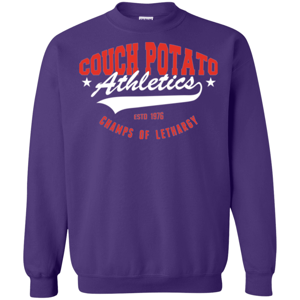 Sweatshirts Purple / Small Couch Potato Crewneck Sweatshirt