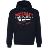 Sweatshirts Navy / Small Couch Potato Premium Fleece Hoodie