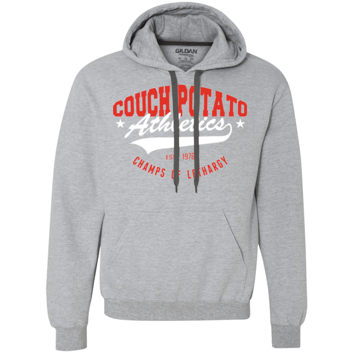 Sweatshirts Sport Grey / Small Couch Potato Premium Fleece Hoodie