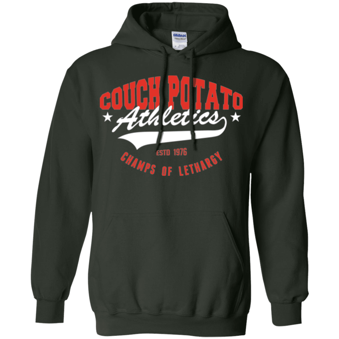 Sweatshirts Forest Green / Small Couch Potato Pullover Hoodie