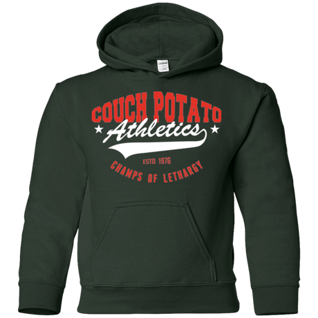 Sweatshirts Forest Green / YS Couch Potato Youth Hoodie
