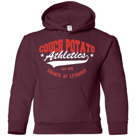 Sweatshirts Maroon / YS Couch Potato Youth Hoodie