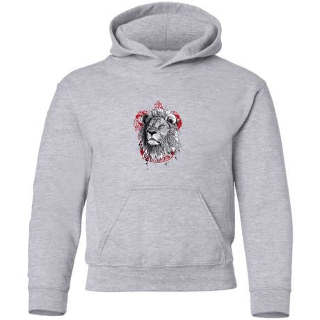 Sweatshirts Sport Grey / YS Courage and Determination sumi-e G185B Youth Pullover Hoodie