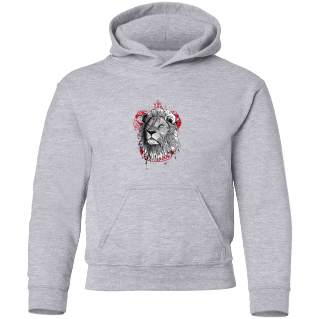 Sweatshirts Sport Grey / YS Courage and Determination sumi-e G185B Youth Pullover Hoodie