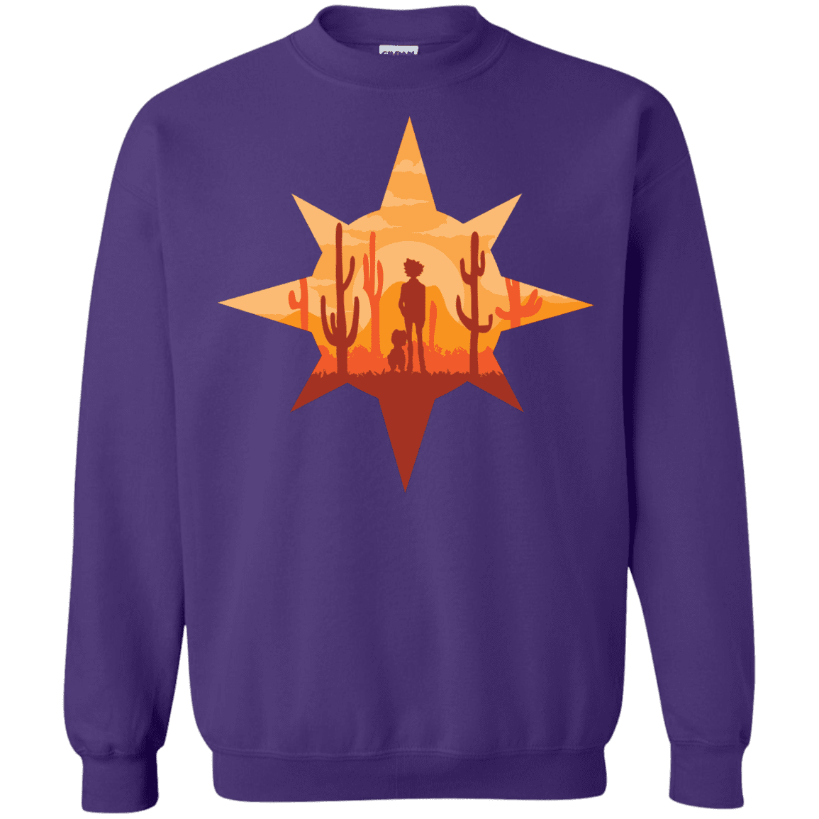 Sweatshirts Purple / S Courage Crewneck Sweatshirt