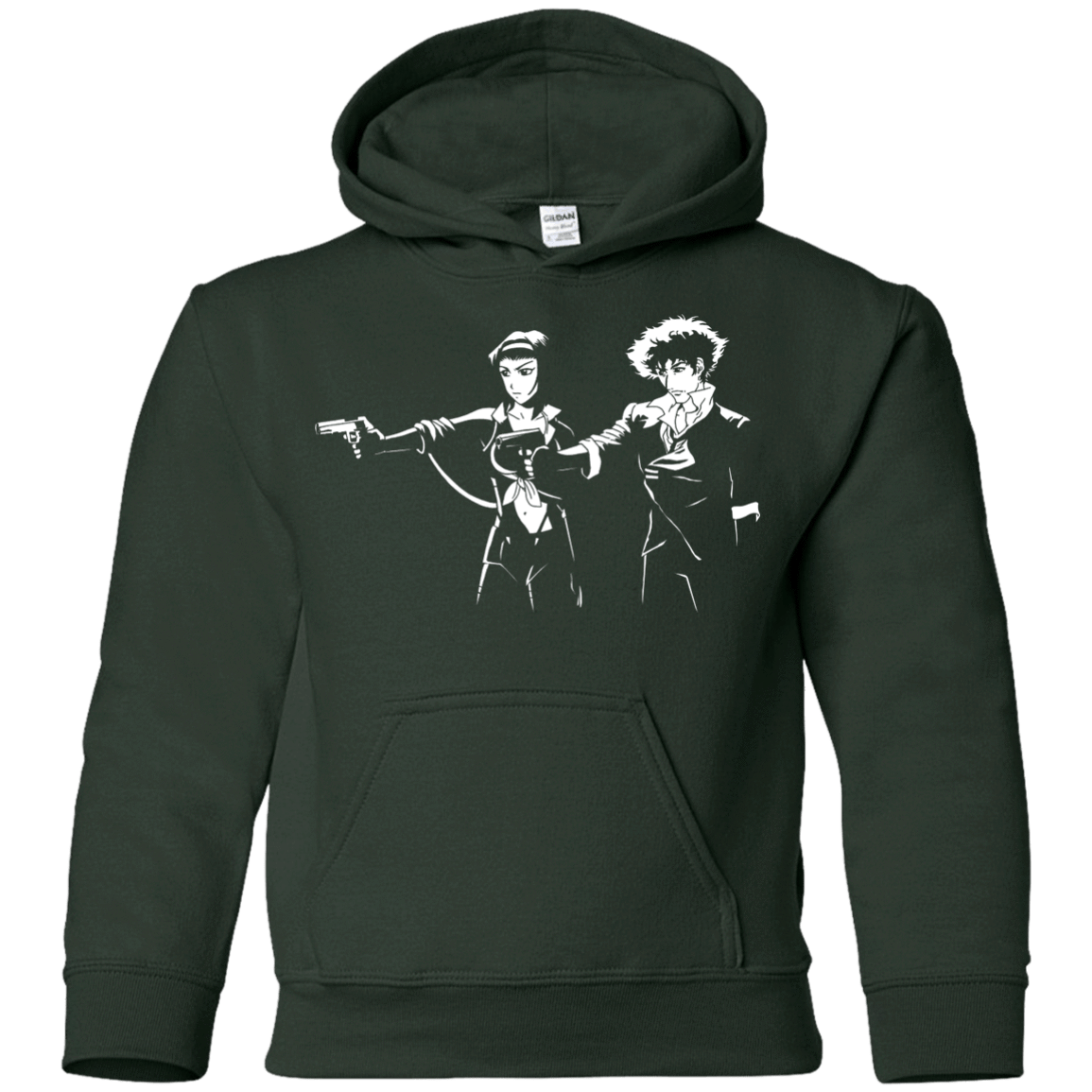 Sweatshirts Forest Green / YS Cowboy Fiction Youth Hoodie