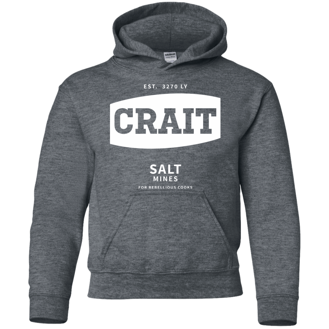 Sweatshirts Dark Heather / YS Crait Saxa Salt Youth Hoodie