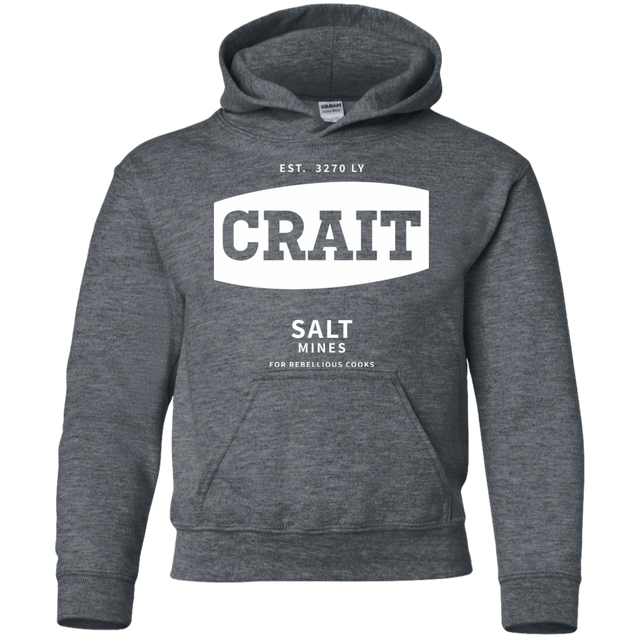 Sweatshirts Dark Heather / YS Crait Saxa Salt Youth Hoodie