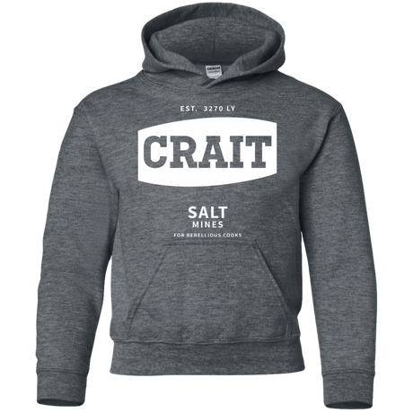 Sweatshirts Dark Heather / YS Crait Saxa Salt Youth Hoodie
