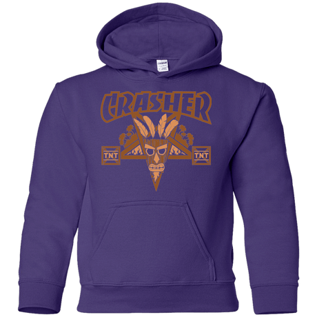 Sweatshirts Purple / YS CRASHER Youth Hoodie