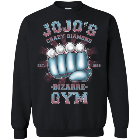 Sweatshirts Black / S Crazy Diamond Gym Crewneck Sweatshirt