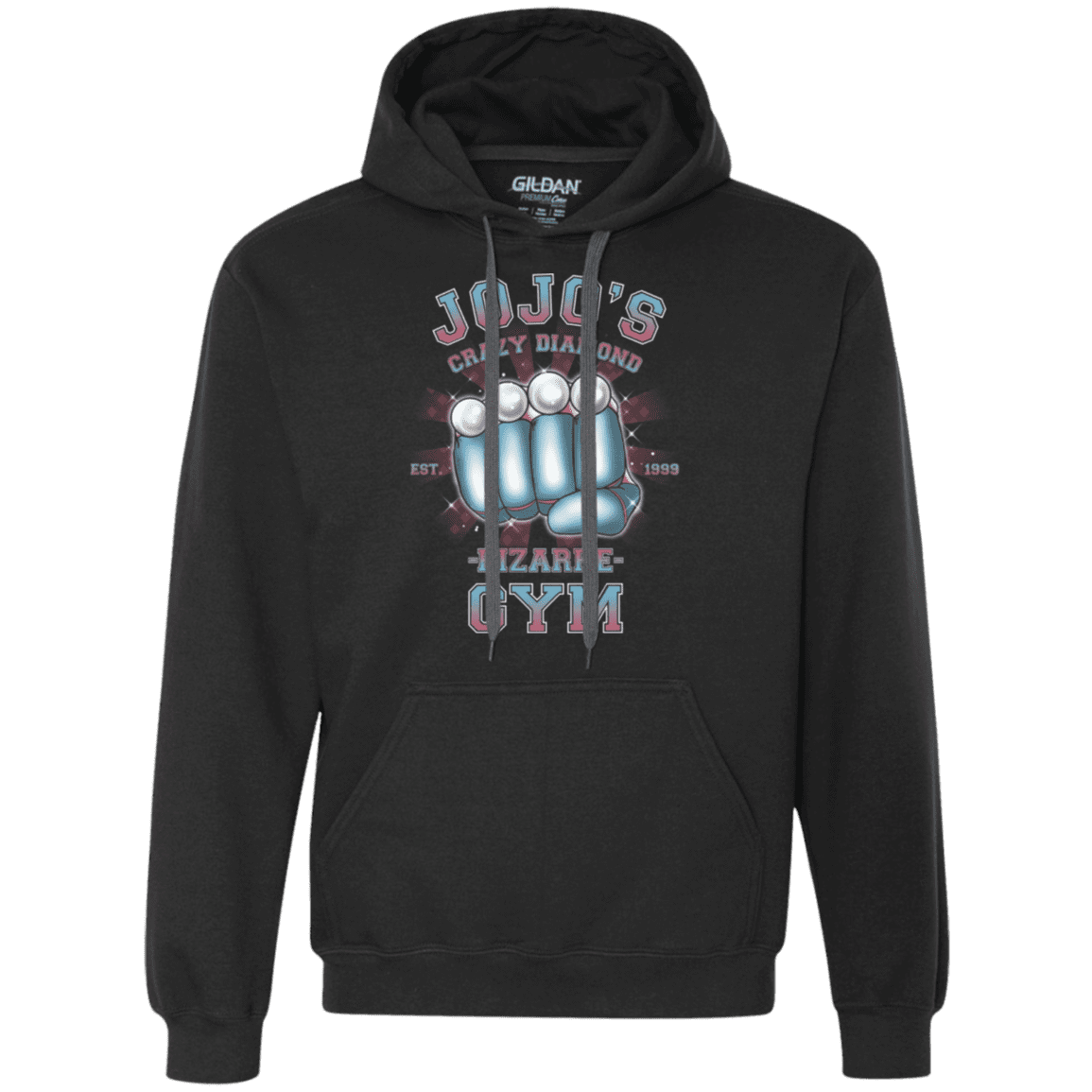 Sweatshirts Black / S Crazy Diamond Gym Premium Fleece Hoodie