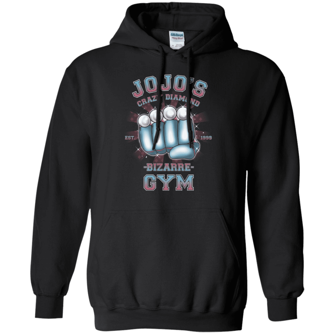 Sweatshirts Black / S Crazy Diamond Gym Pullover Hoodie