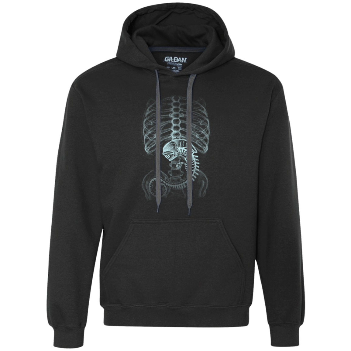 Sweatshirts Black / Small Creepy pregnant Premium Fleece Hoodie