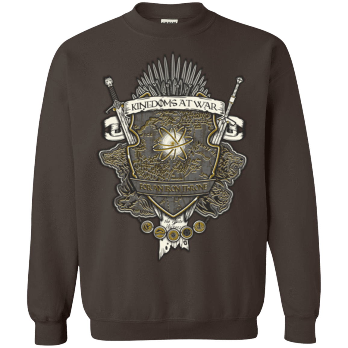 Sweatshirts Dark Chocolate / Small Crest of Thrones Crewneck Sweatshirt
