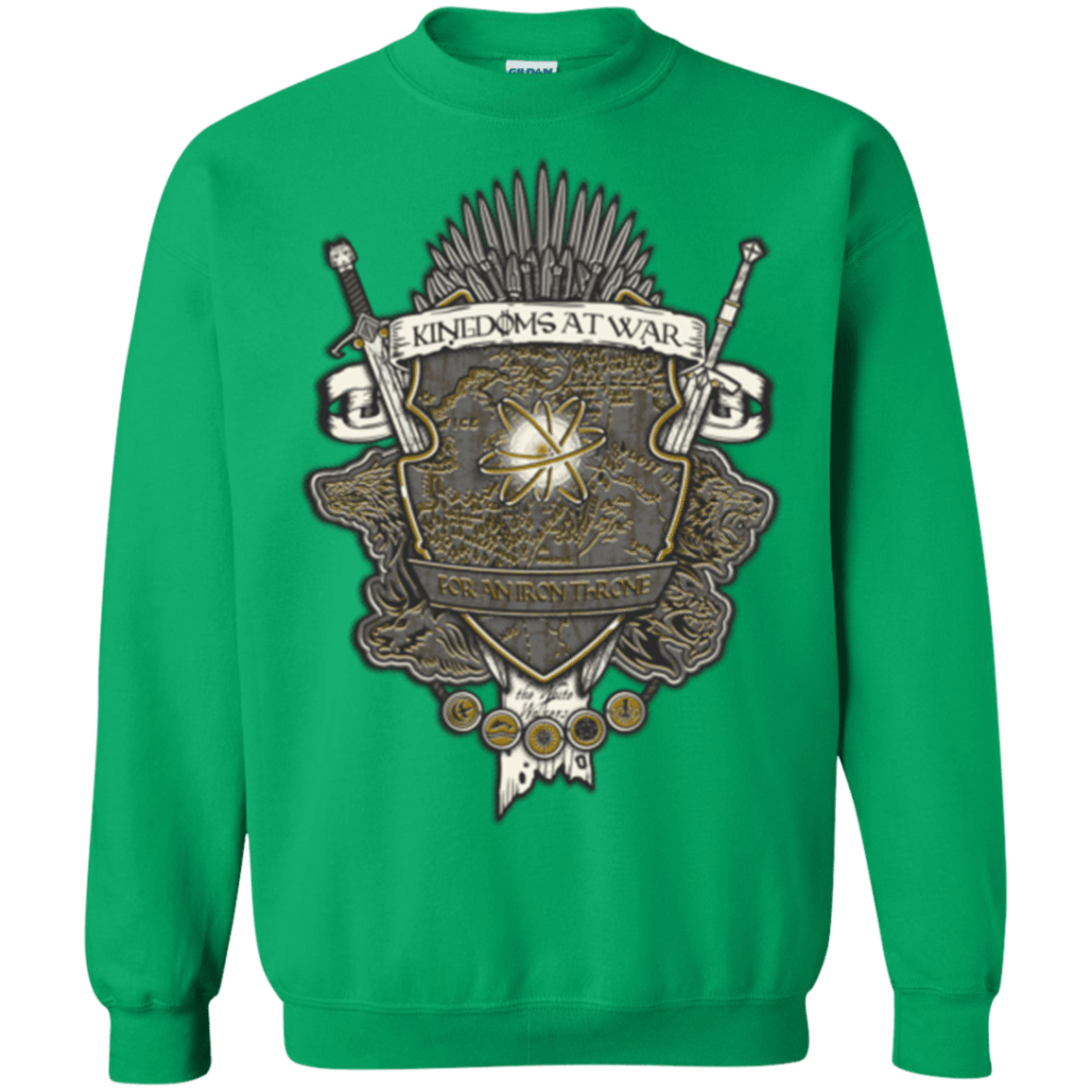 Sweatshirts Irish Green / Small Crest of Thrones Crewneck Sweatshirt