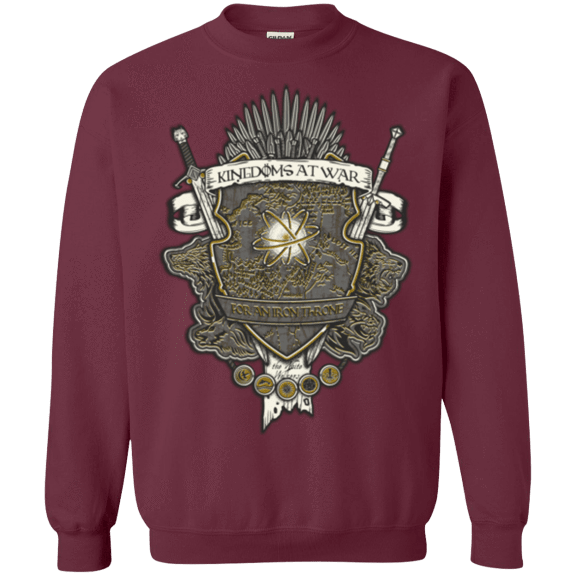 Sweatshirts Maroon / Small Crest of Thrones Crewneck Sweatshirt