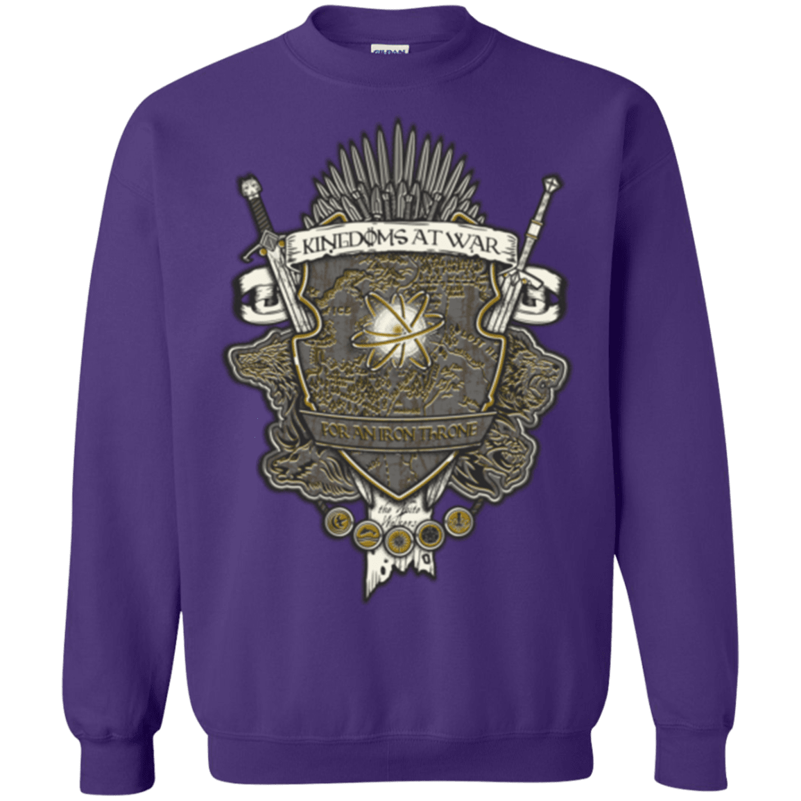 Sweatshirts Purple / Small Crest of Thrones Crewneck Sweatshirt