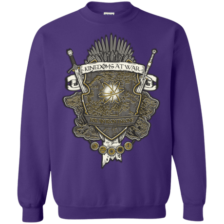 Sweatshirts Purple / Small Crest of Thrones Crewneck Sweatshirt