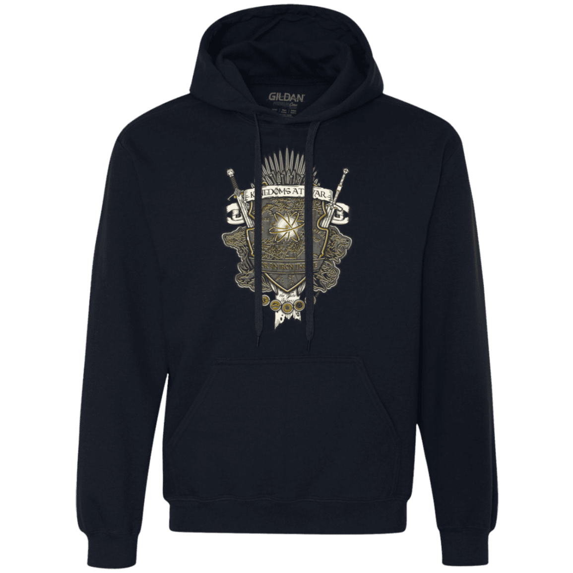 Sweatshirts Navy / Small Crest of Thrones Premium Fleece Hoodie